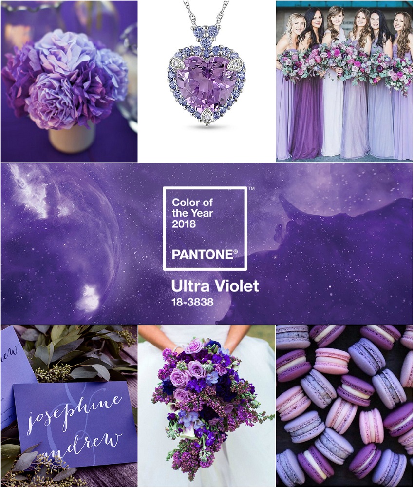 wedding color 2018 ultra violet